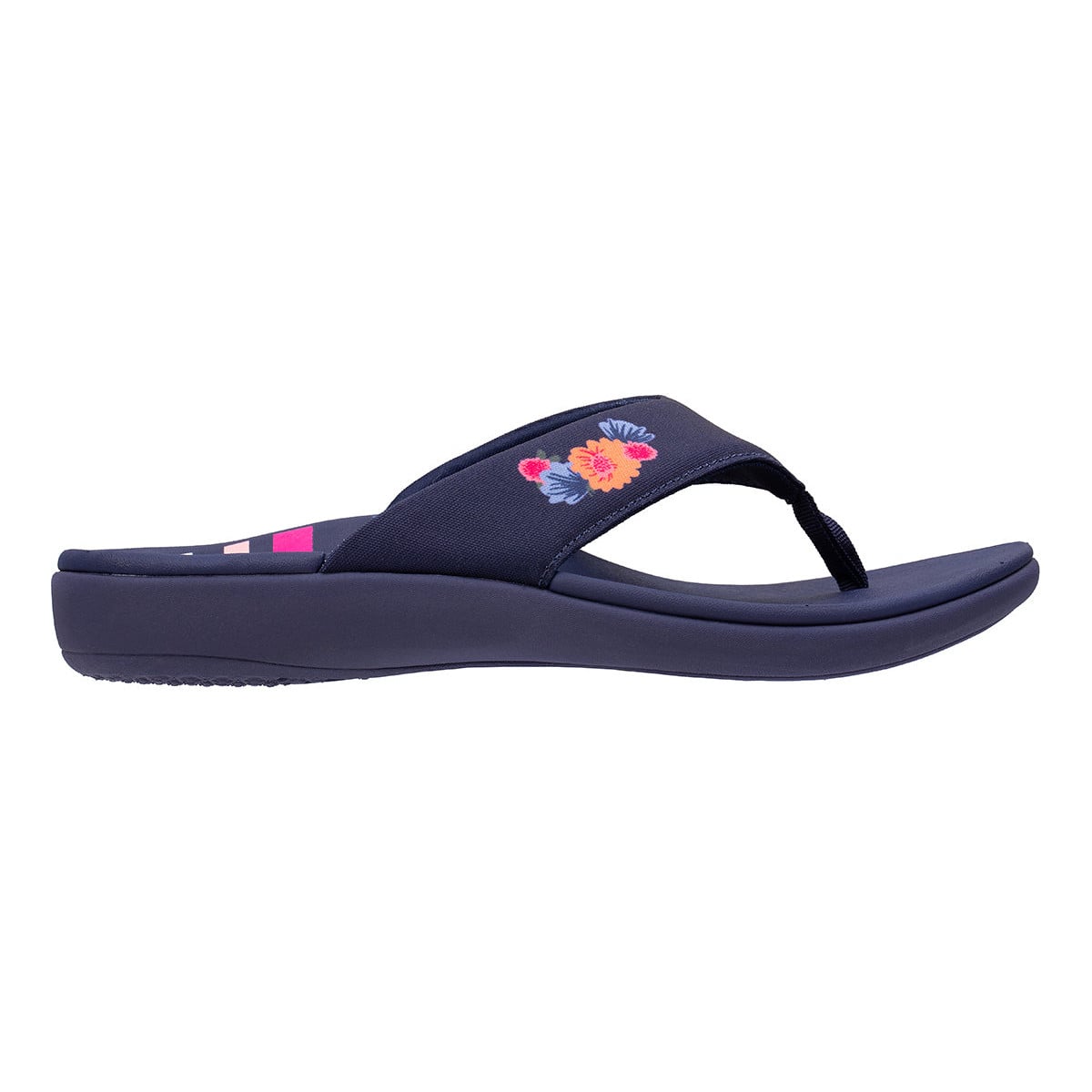 Revitalign Yumi Tropic Women's Toe-Post Sandal - Navy