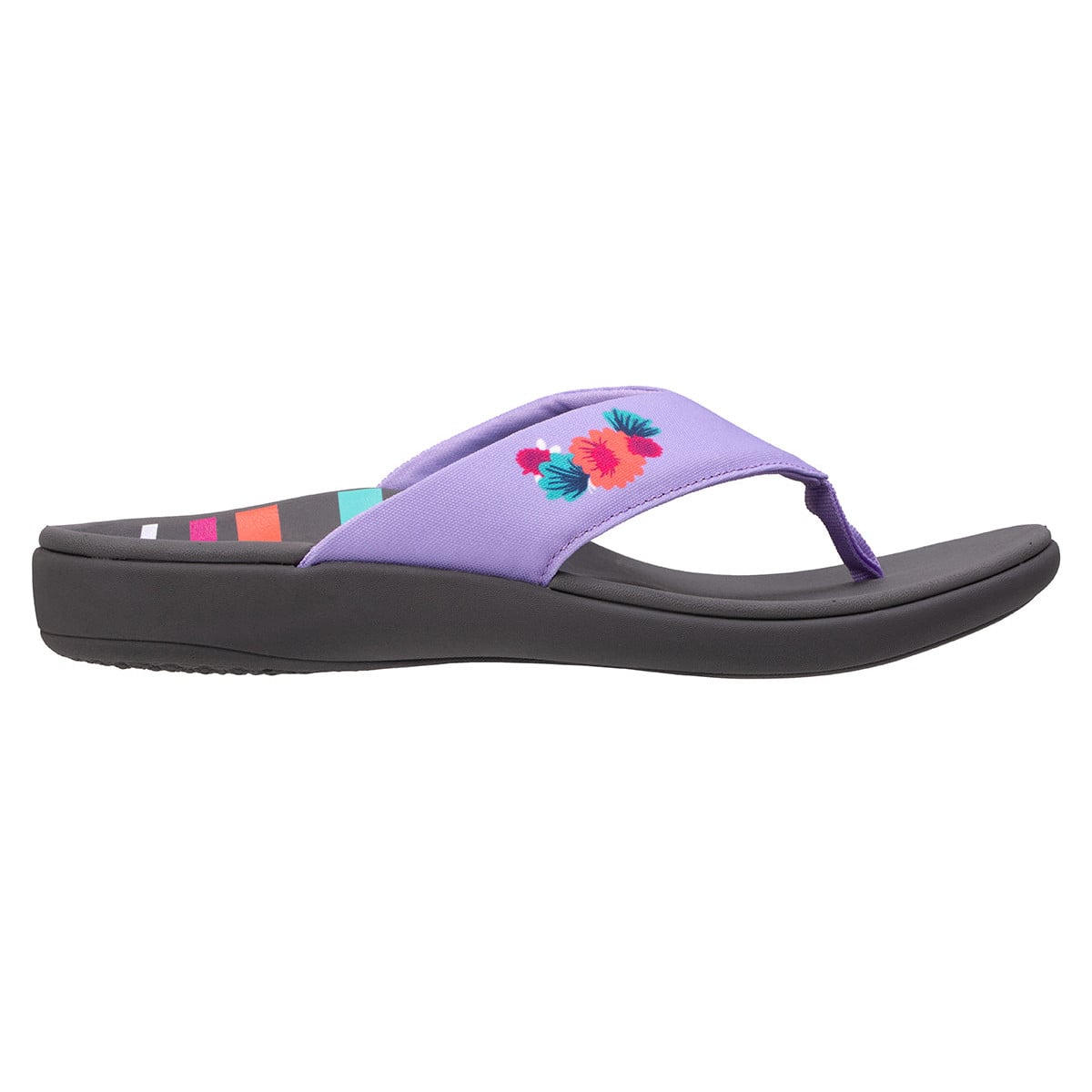 Revitalign Yumi Tropic Women's Toe-Post Sandal - Purple