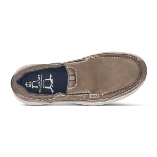 Rockport Atwell Men's Slip-On Casual Shoes - Dark Taupe - View 5