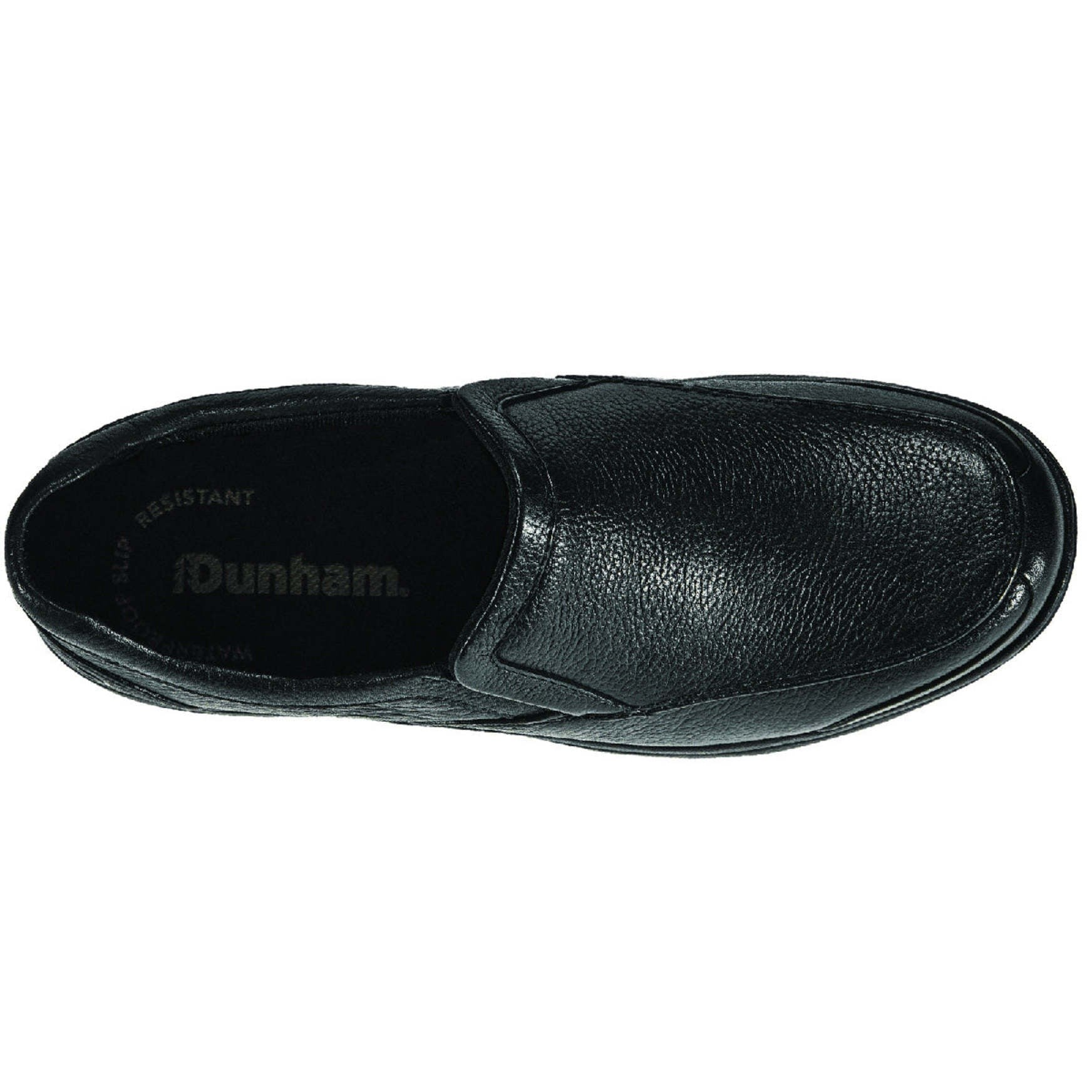 Dunham Battery Park Slip-On Cushioned Men's Casual Shoe - Black Leather - 3