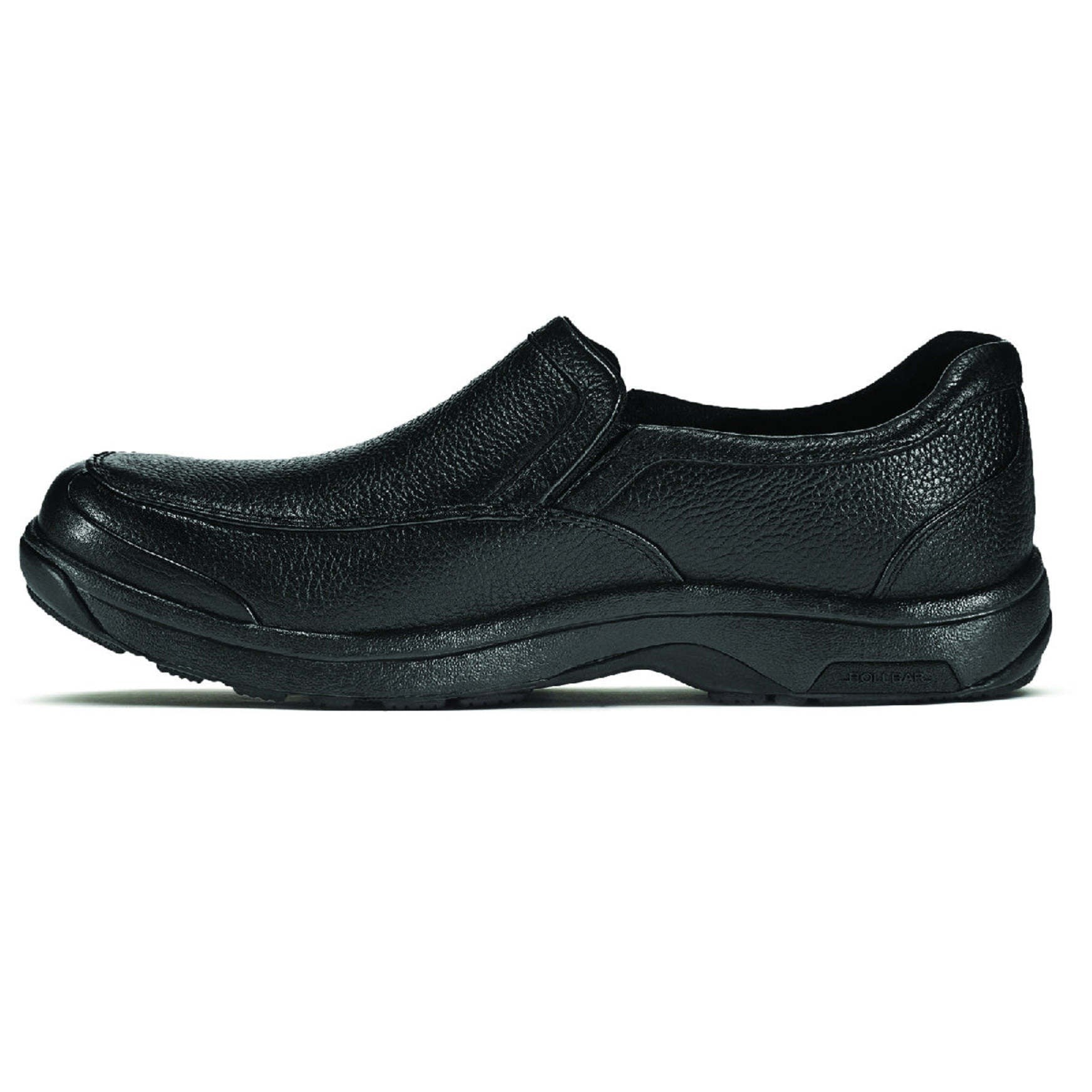 Dunham Battery Park Slip-On Cushioned Men's Casual Shoe - Black Leather - 5