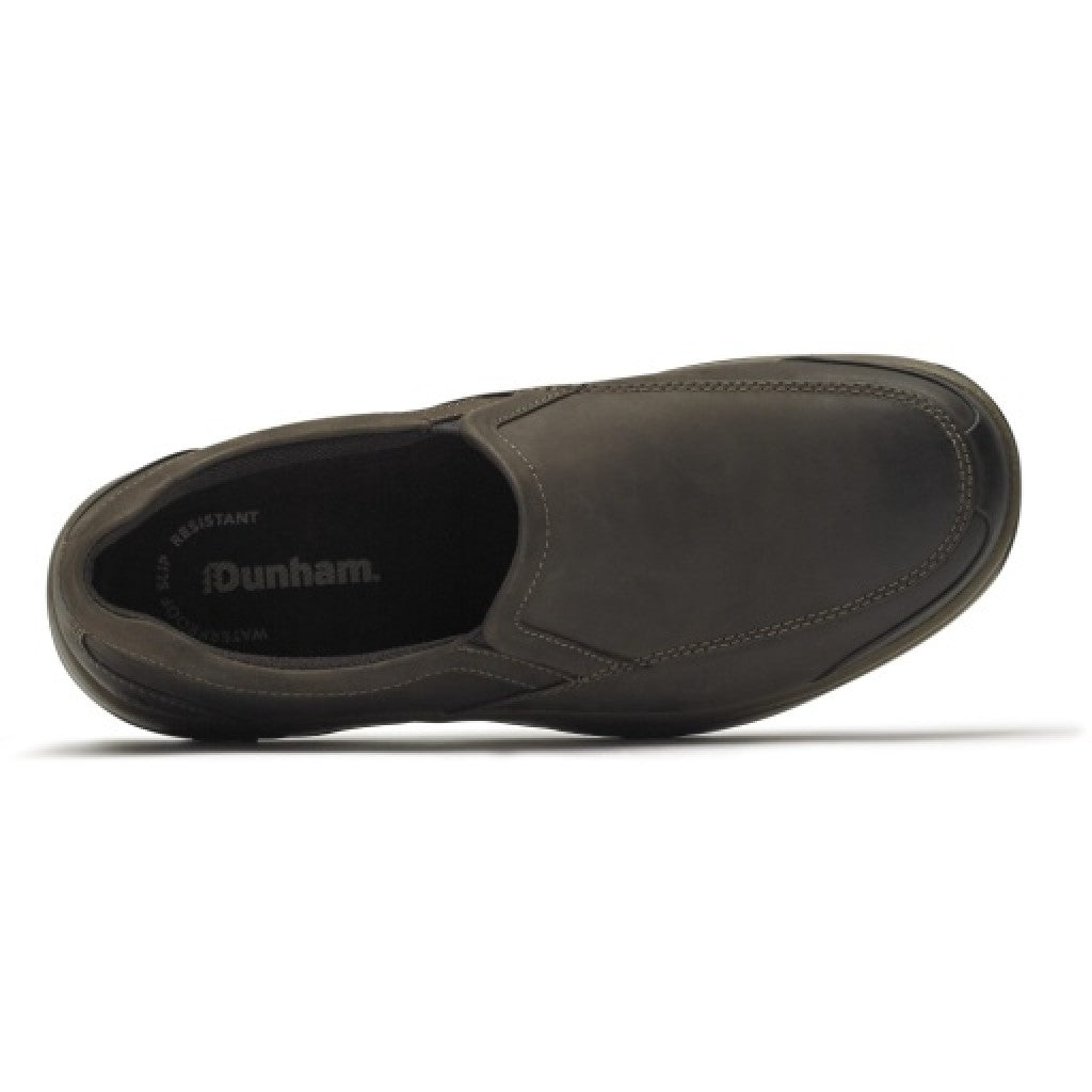 Dunham Battery Park Slip-On Cushioned Men's Casual Shoe - Brown Nbk - 5
