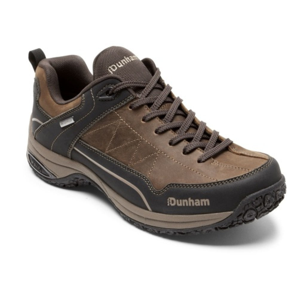 Dunham Cloud Plus Lace-Up Cushioned Waterproof Men's Trekker - Brown Lea/black - 1