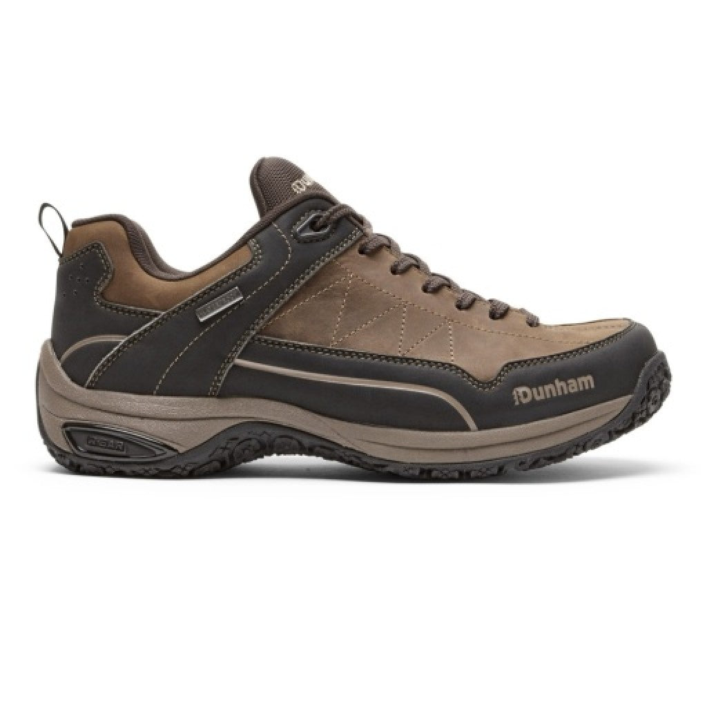 Dunham Cloud Plus Lace-Up Cushioned Waterproof Men's Trekker - Brown Lea/black - 2