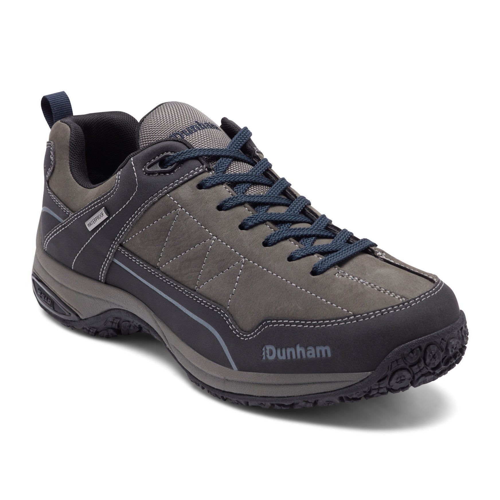 Dunham Cloud Plus Lace-Up Cushioned Waterproof Men's Trekker - Gray Nubuck - 2