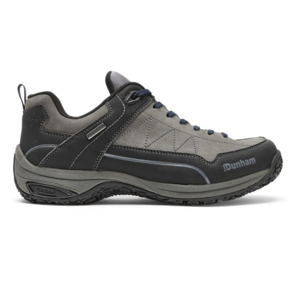 Dunham Cloud Plus Lace-Up Cushioned Waterproof Men's Trekker - Greynbk/black - 2