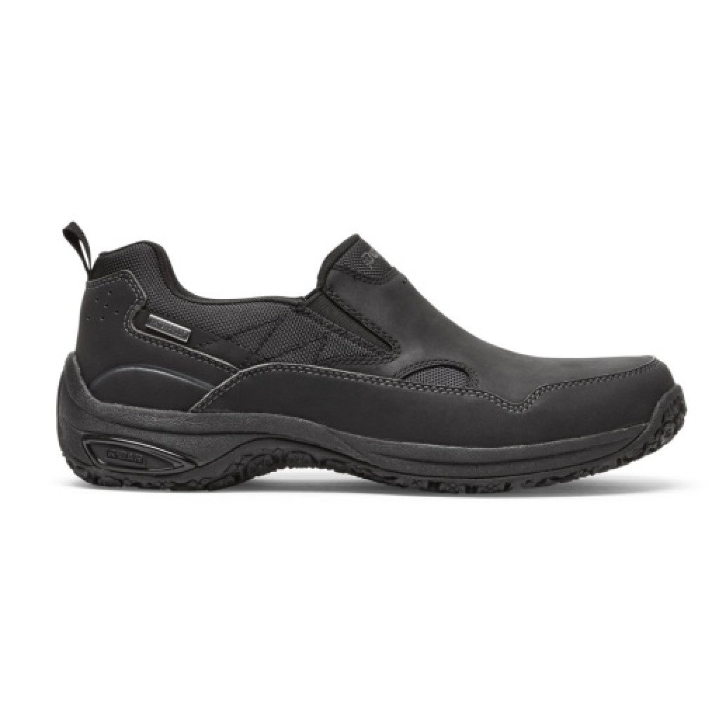 Dunham Cloud Plus Memory Foam Cushioned Support Men's Slip-On - Black Lea - 2