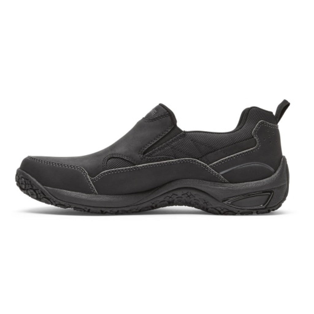 Dunham Cloud Plus Memory Foam Cushioned Support Men's Slip-On - Black Lea - 3