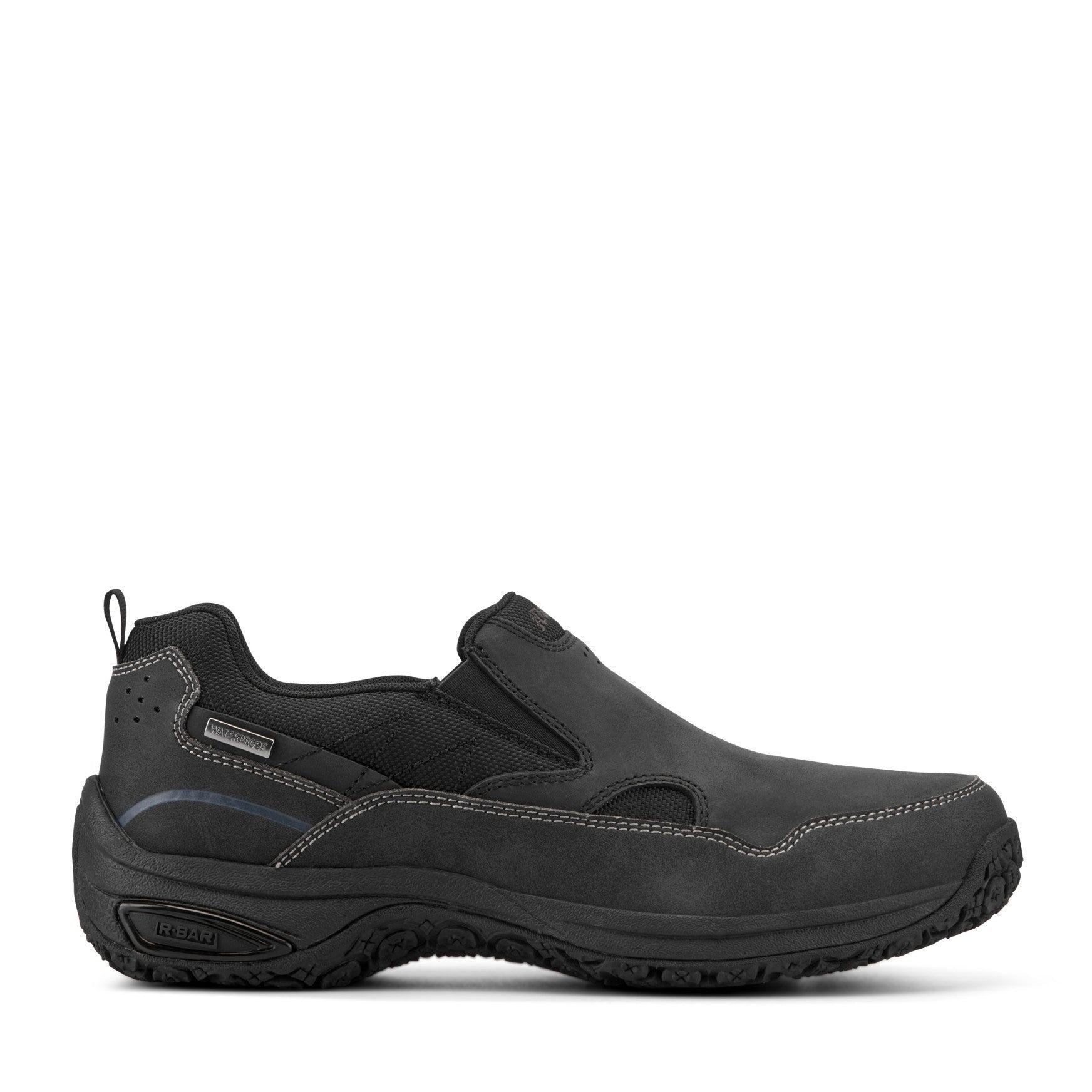 Dunham Cloud Plus Memory Foam Cushioned Support Men's Slip-On - Black Leather - 1