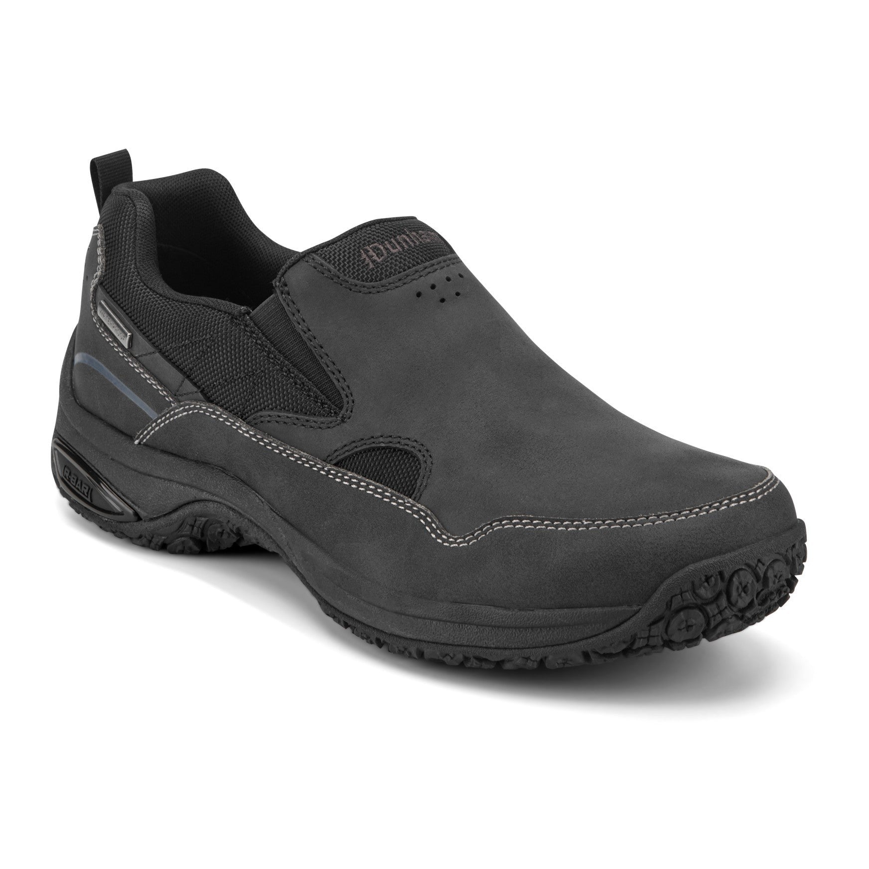 Dunham Cloud Plus Memory Foam Cushioned Support Men's Slip-On - Black Leather - 2