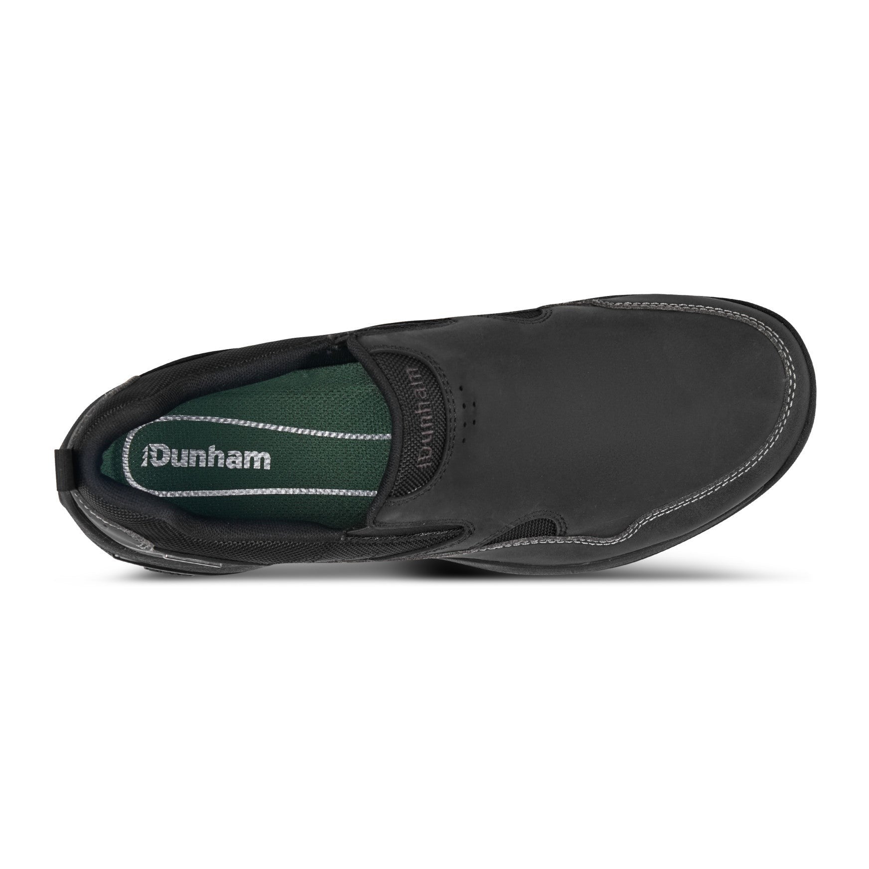 Dunham Cloud Plus Memory Foam Cushioned Support Men's Slip-On - Black Leather - 4