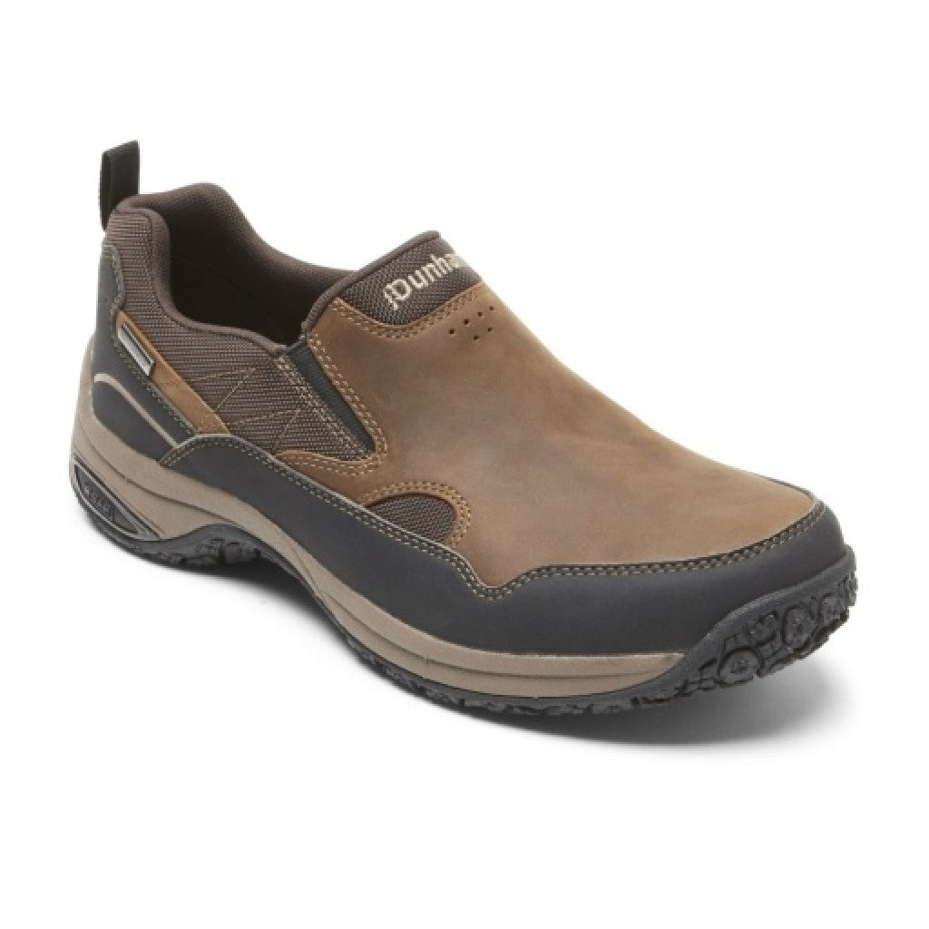 Dunham Cloud Plus Memory Foam Cushioned Support Men's Slip-On - Brown Lea - 1