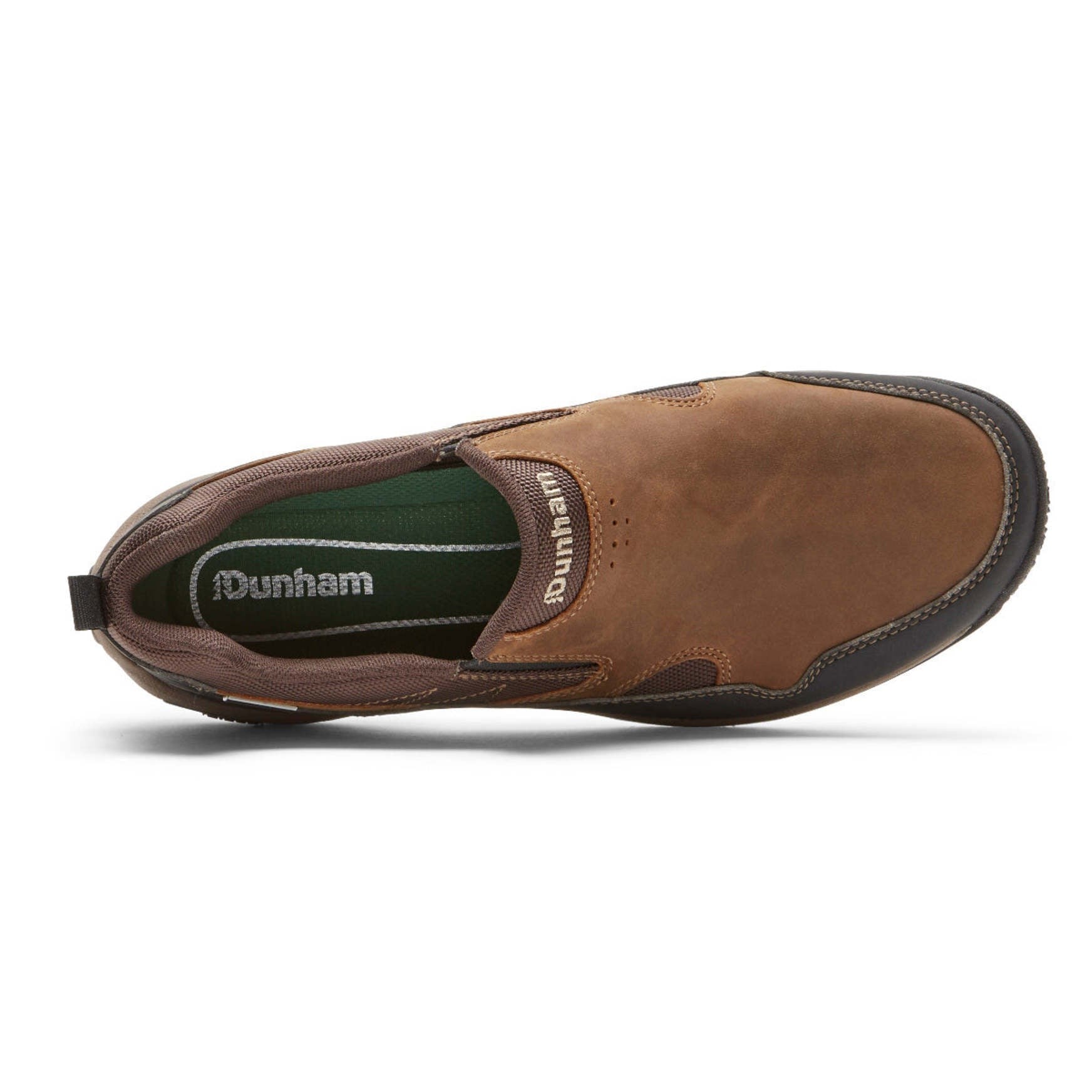 Dunham Cloud Plus Memory Foam Cushioned Support Men's Slip-On - Brown Leather - 3