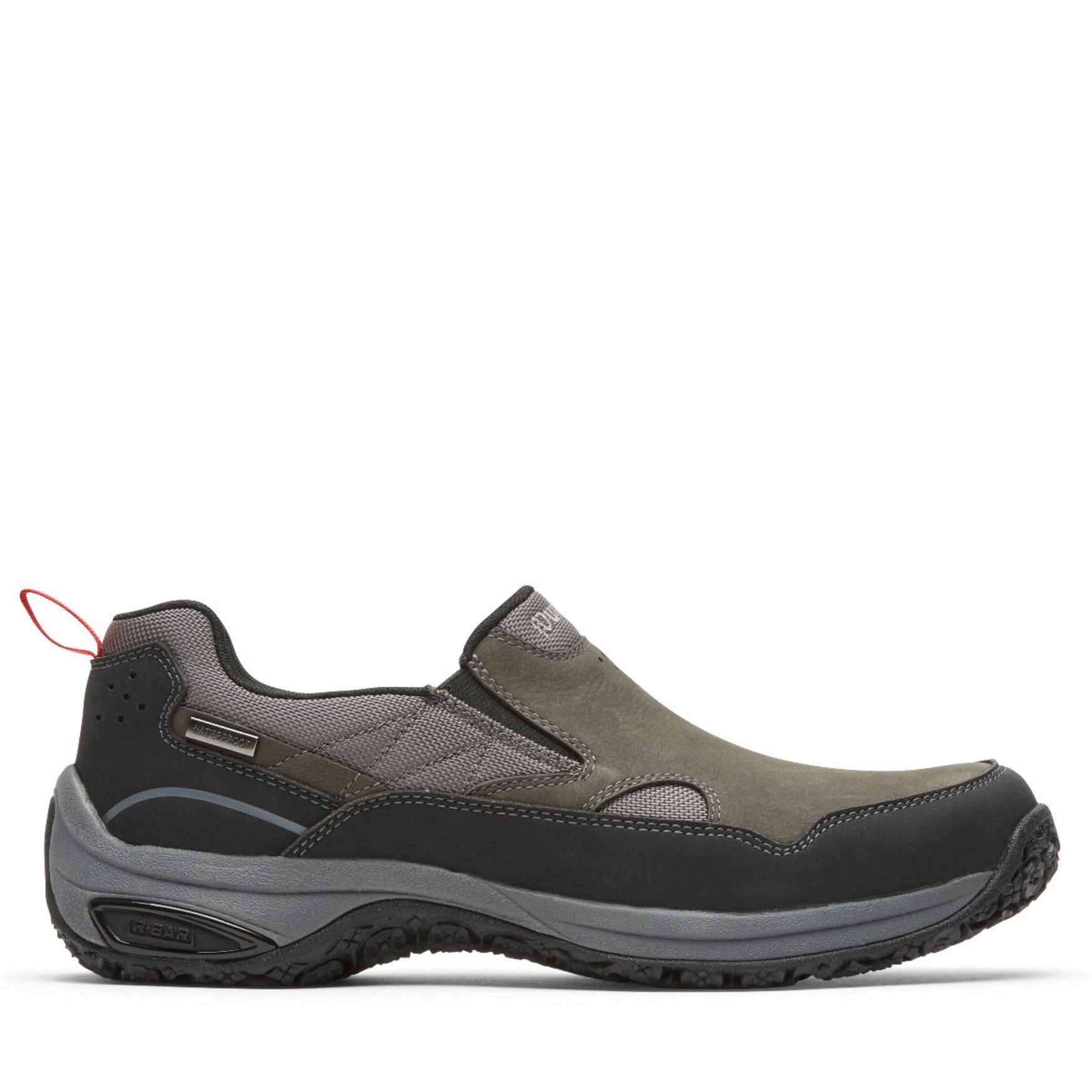 Dunham Cloud Plus Memory Foam Cushioned Support Men's Slip-On - Gray Nubuck - 1