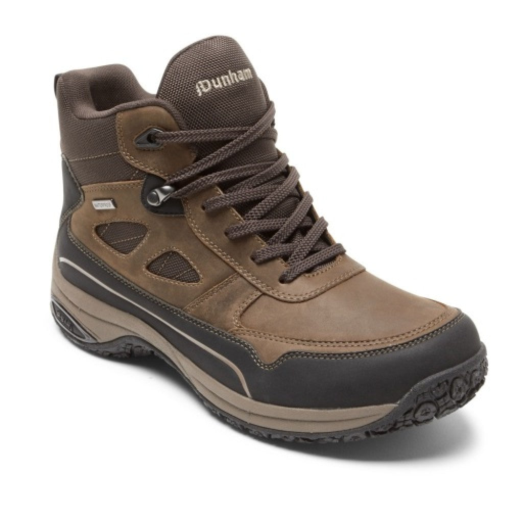Dunham Cloud Plus Mid II Waterproof Cushioned Support Men's Boot - Brown Lea - 1