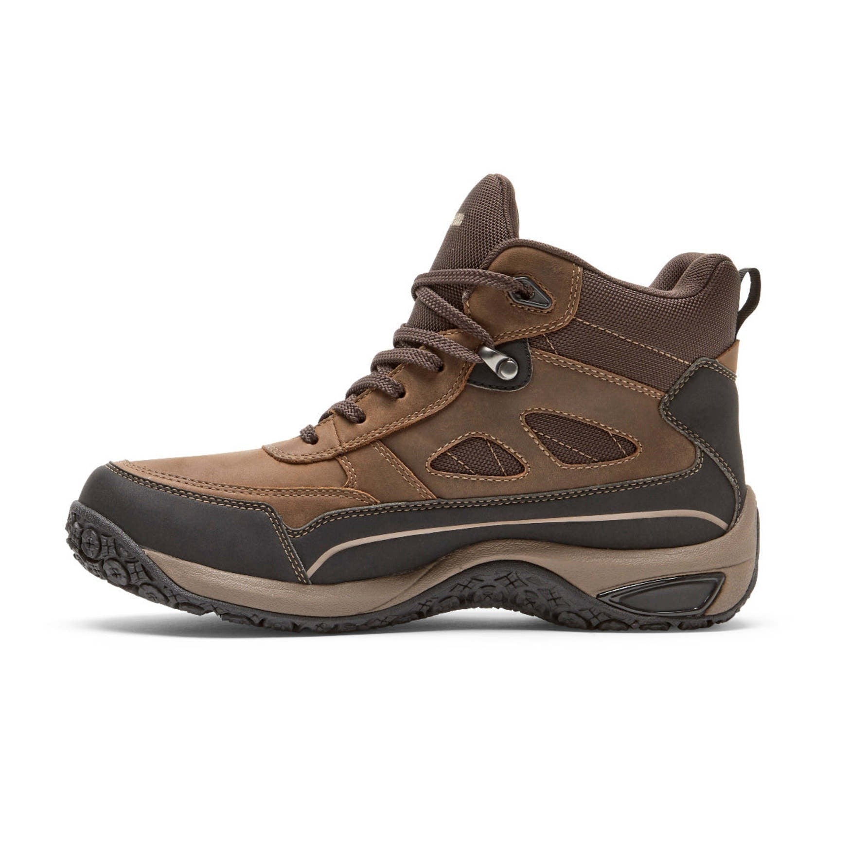 Dunham Cloud Plus Mid II Waterproof Cushioned Support Men's Boot - Brown Leather - 5
