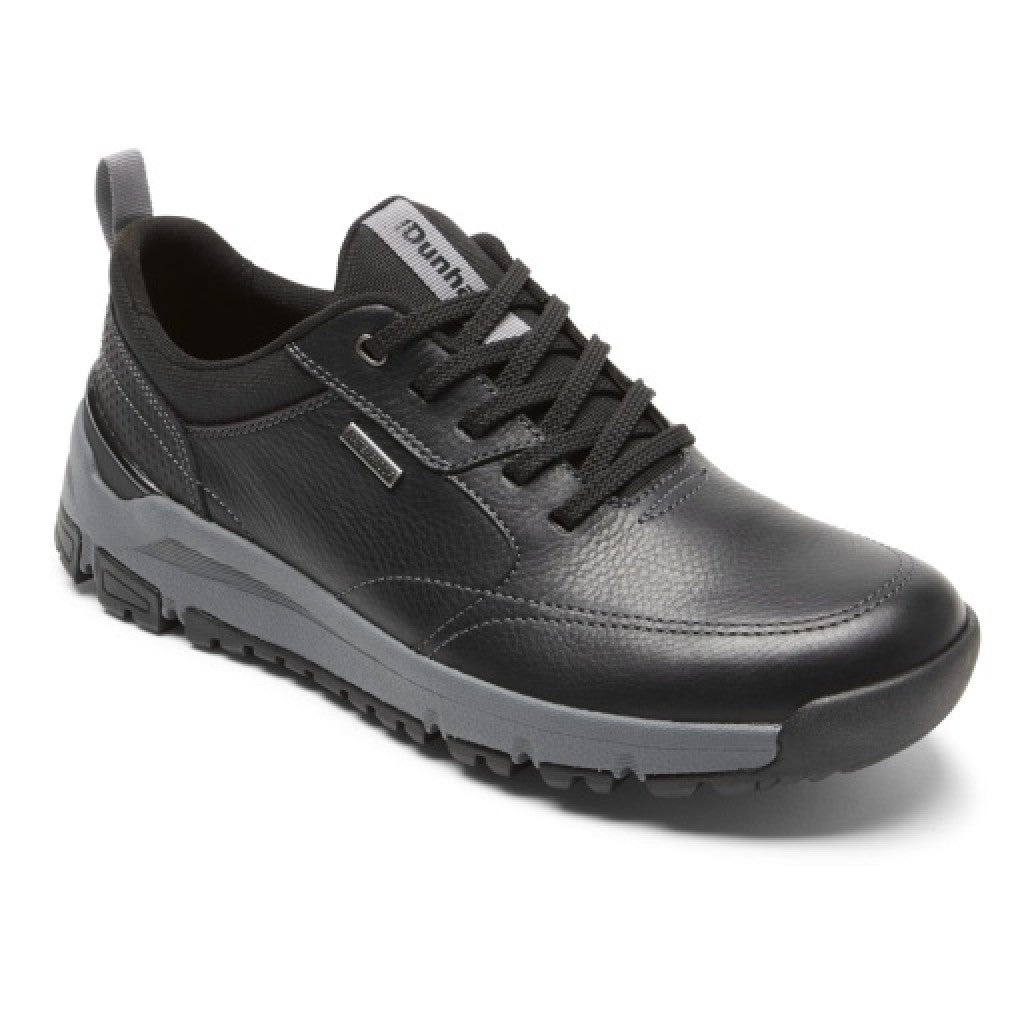 Dunham Glastonbury Waterproof uBal Cushioned Men's Walking Shoe - Black Lea/sde - 1