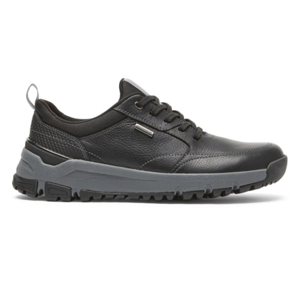 Dunham Glastonbury Waterproof uBal Cushioned Men's Walking Shoe - Black Lea/sde - 2