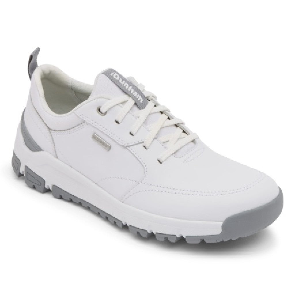 Dunham Glastonbury Waterproof uBal Cushioned Men's Walking Shoe - White Lea/sde - 1
