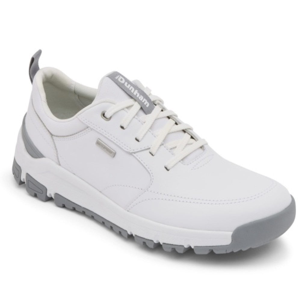 Dunham Glastonbury Waterproof uBal Cushioned Men's Walking Shoe - White Lea/sde - 6