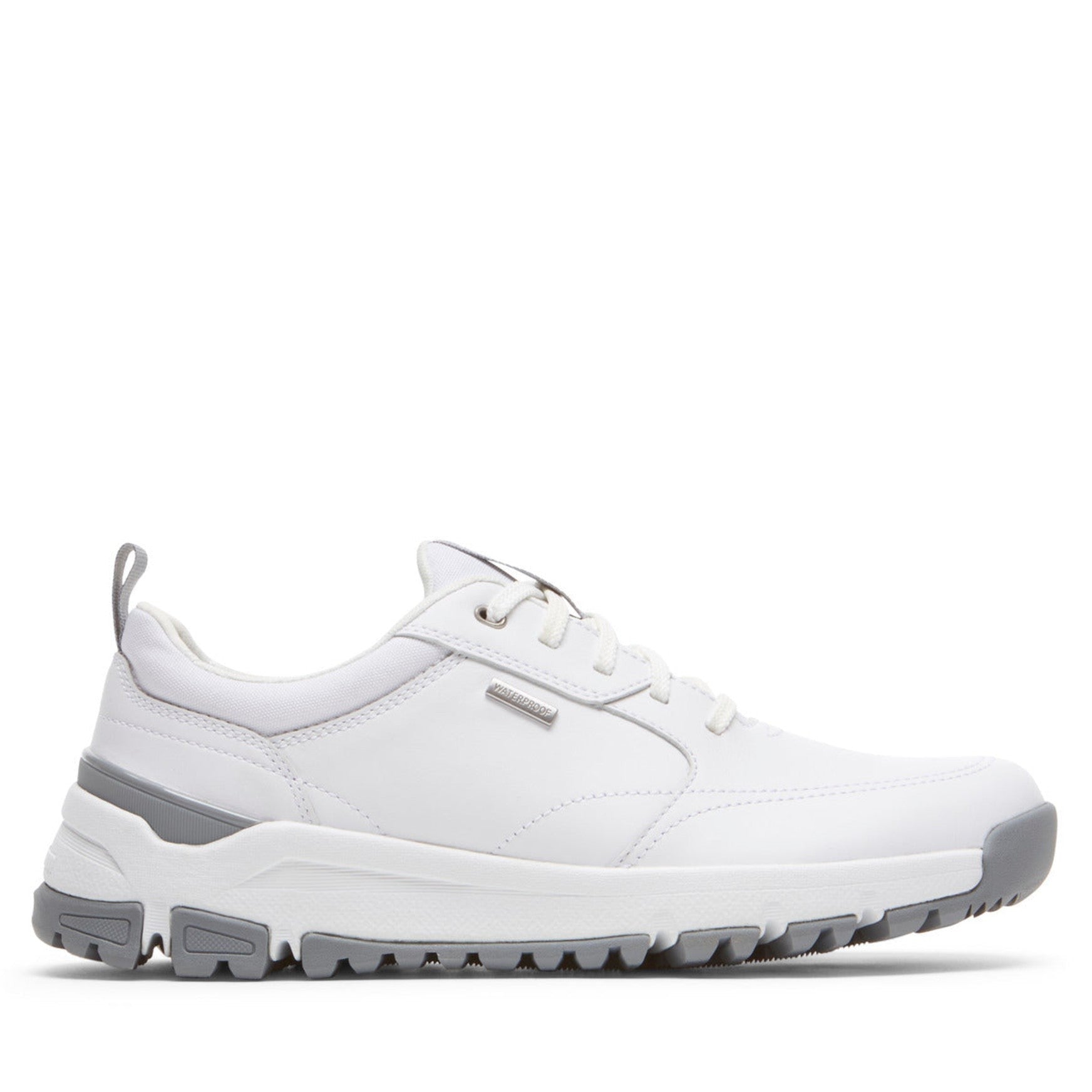 Dunham Glastonbury Waterproof uBal Cushioned Men's Walking Shoe - White Leather - 1