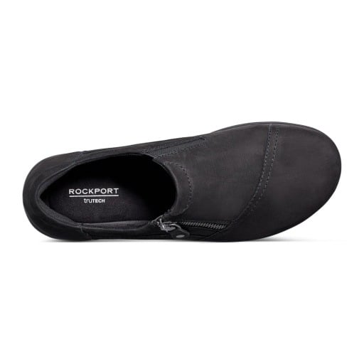 Rockport Hallie Women's Zip Slip-On Shoes - Black - View 5