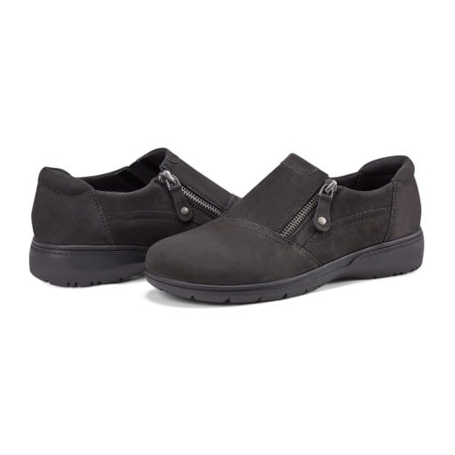Rockport Hallie Women's Zip Slip-On Shoes - Black - View 6