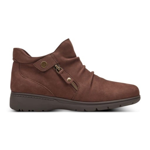 Rockport Helen Women's Zip Booties - Dark Brown - View 2