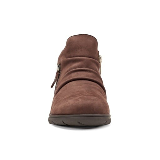 Rockport Helen Women's Zip Booties - Dark Brown - View 3