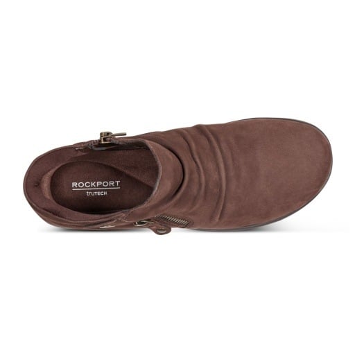 Rockport Helen Women's Zip Booties - Dark Brown - View 6