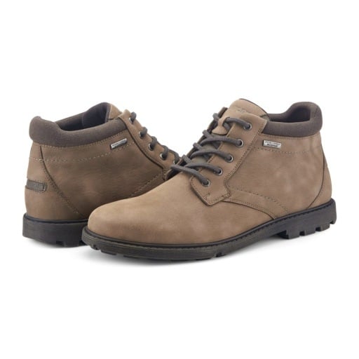Rockport Men's Plain-Toe Waterproof Boots - Taupe - View 6