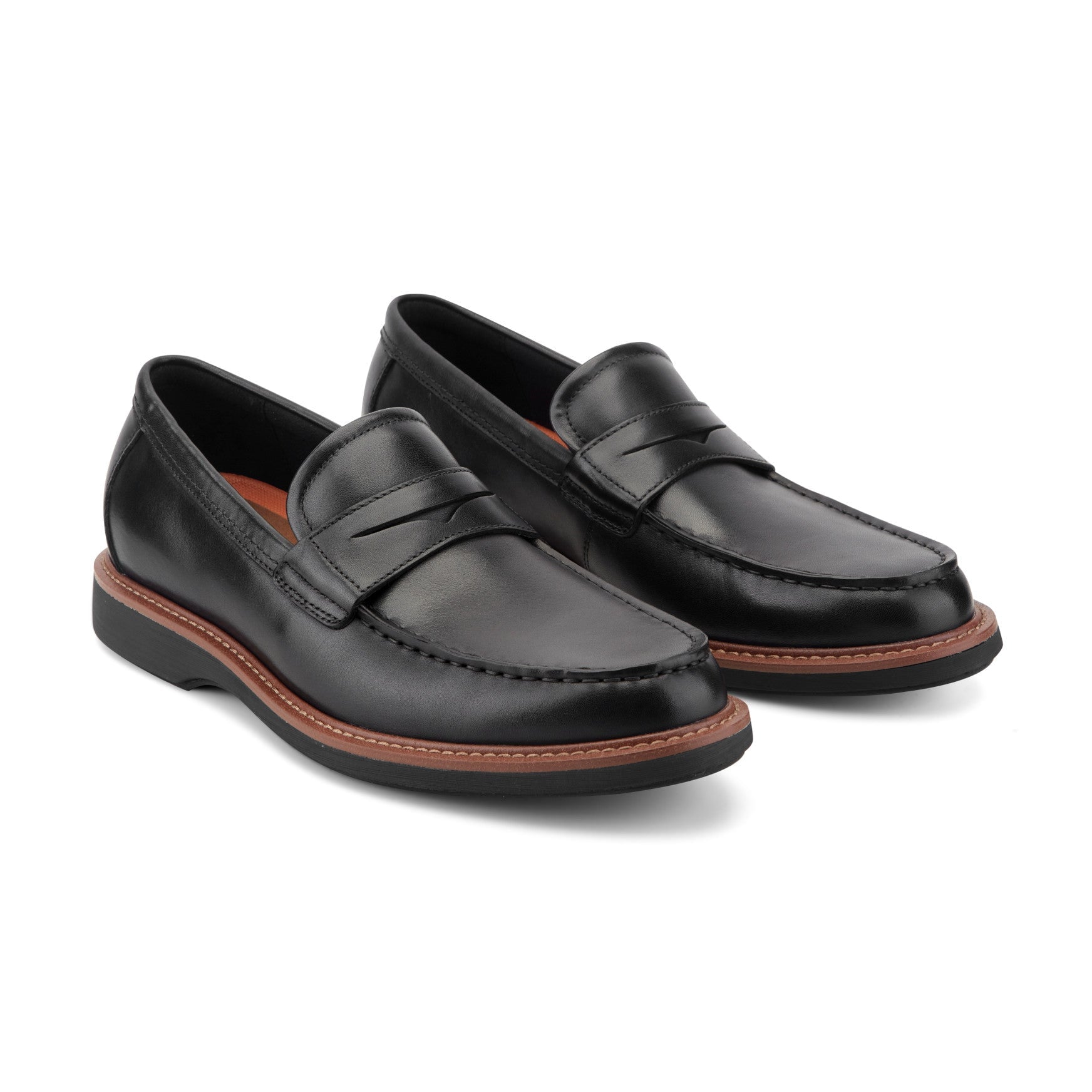 Rockport Ledger Men's Cushioned Penny Loafers - Black Leather - View 2