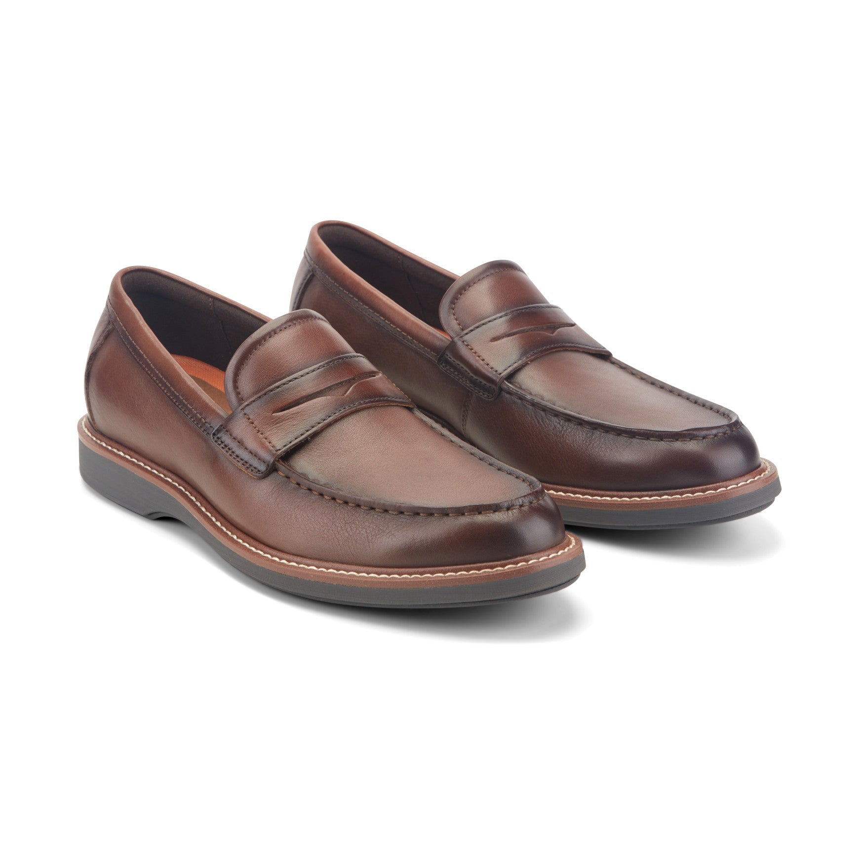 Rockport Ledger Men's Cushioned Penny Loafers - Dark Brown Leather - View 2