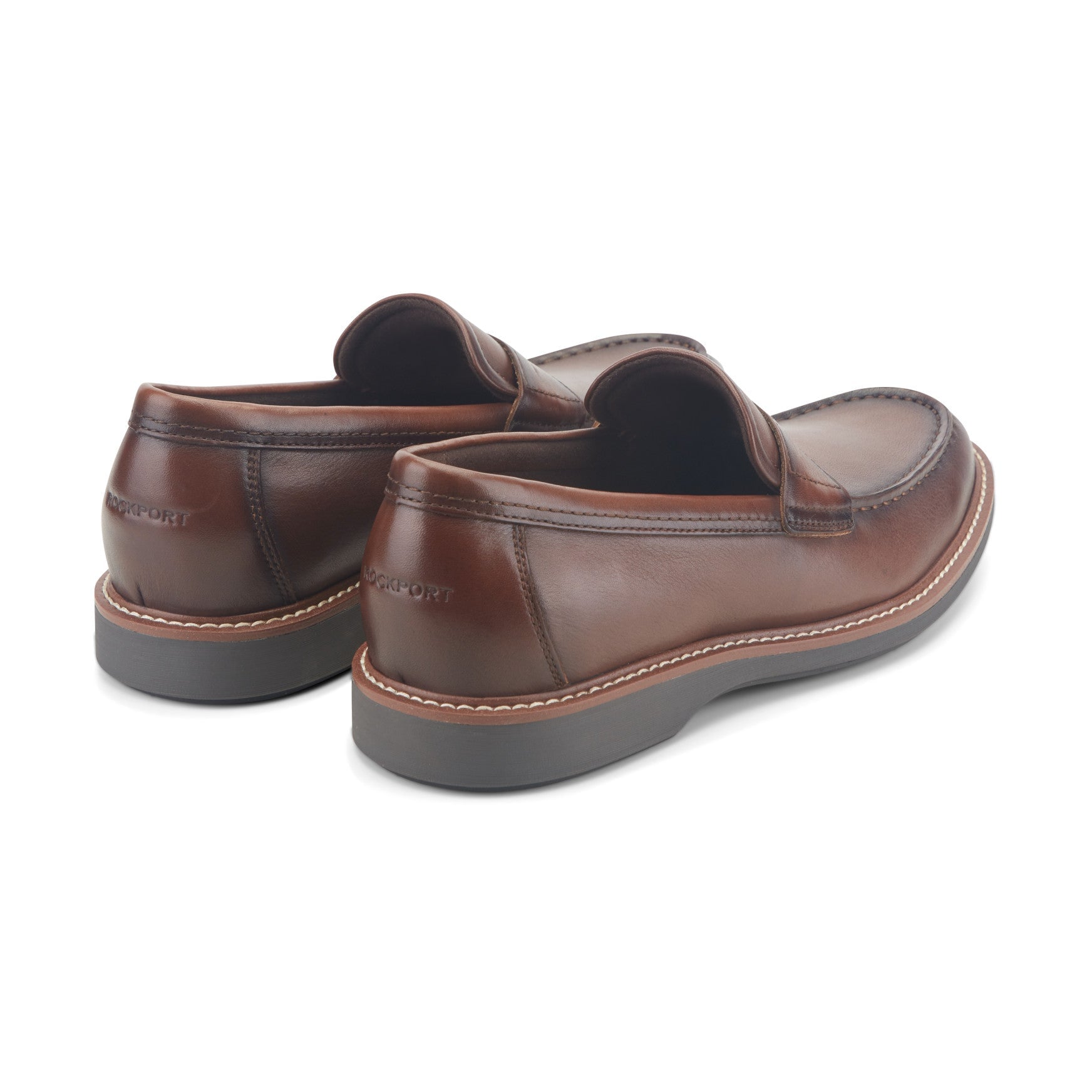 Rockport Ledger Men's Cushioned Penny Loafers - Dark Brown Leather - View 3