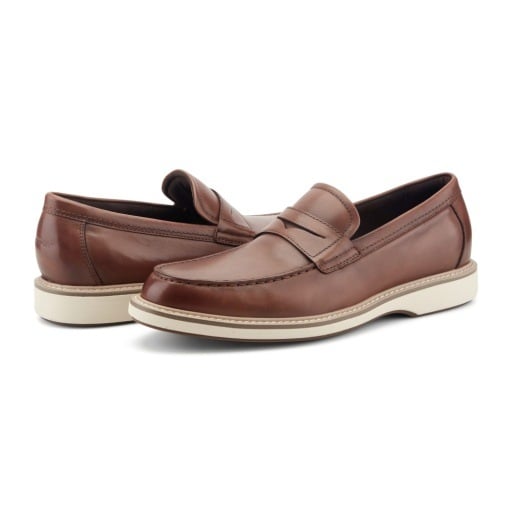 Rockport Ledger Men's Cushioned Penny Loafers Dark Natural 6