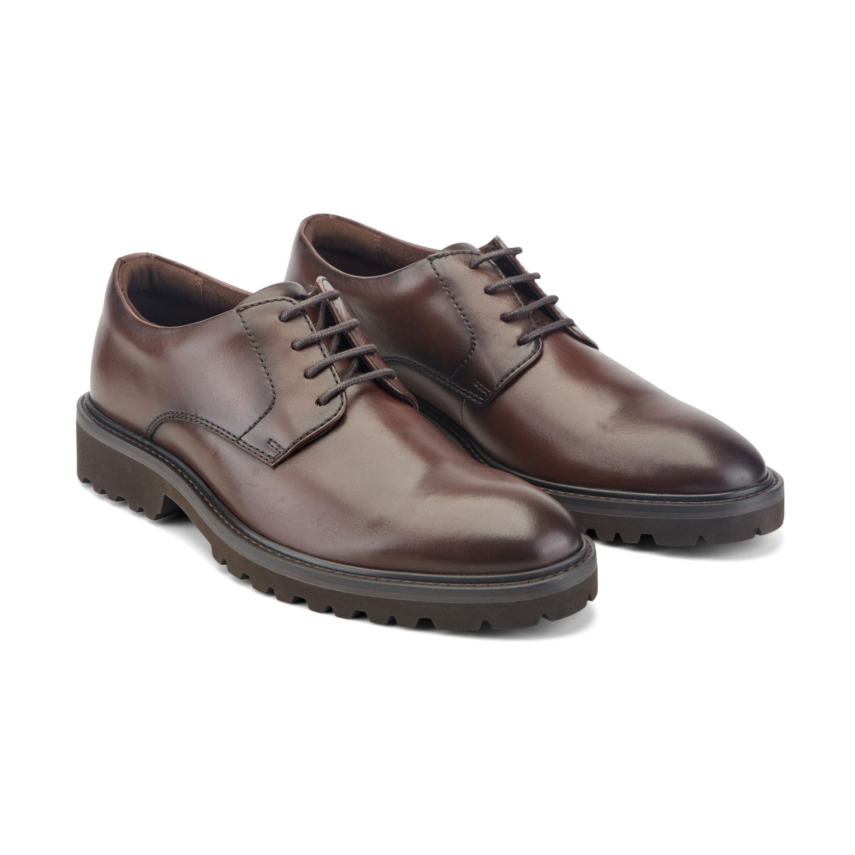 Rockport Max Men's Cushioned Leather Oxfords - Medium Brown Leather - View 2
