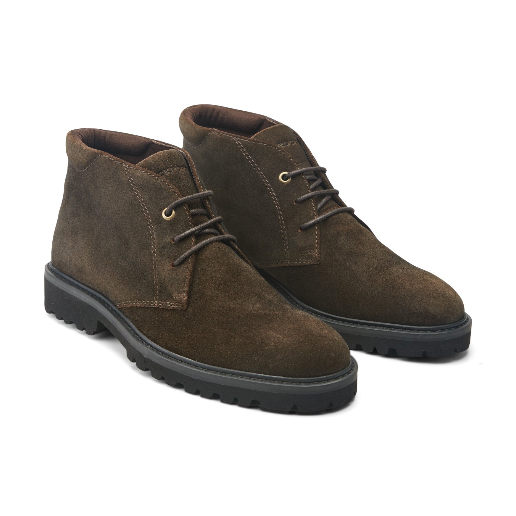 Rockport Merrick Men's Waterproof Leather Chukka Boots - Dark Brown Suede - View 2