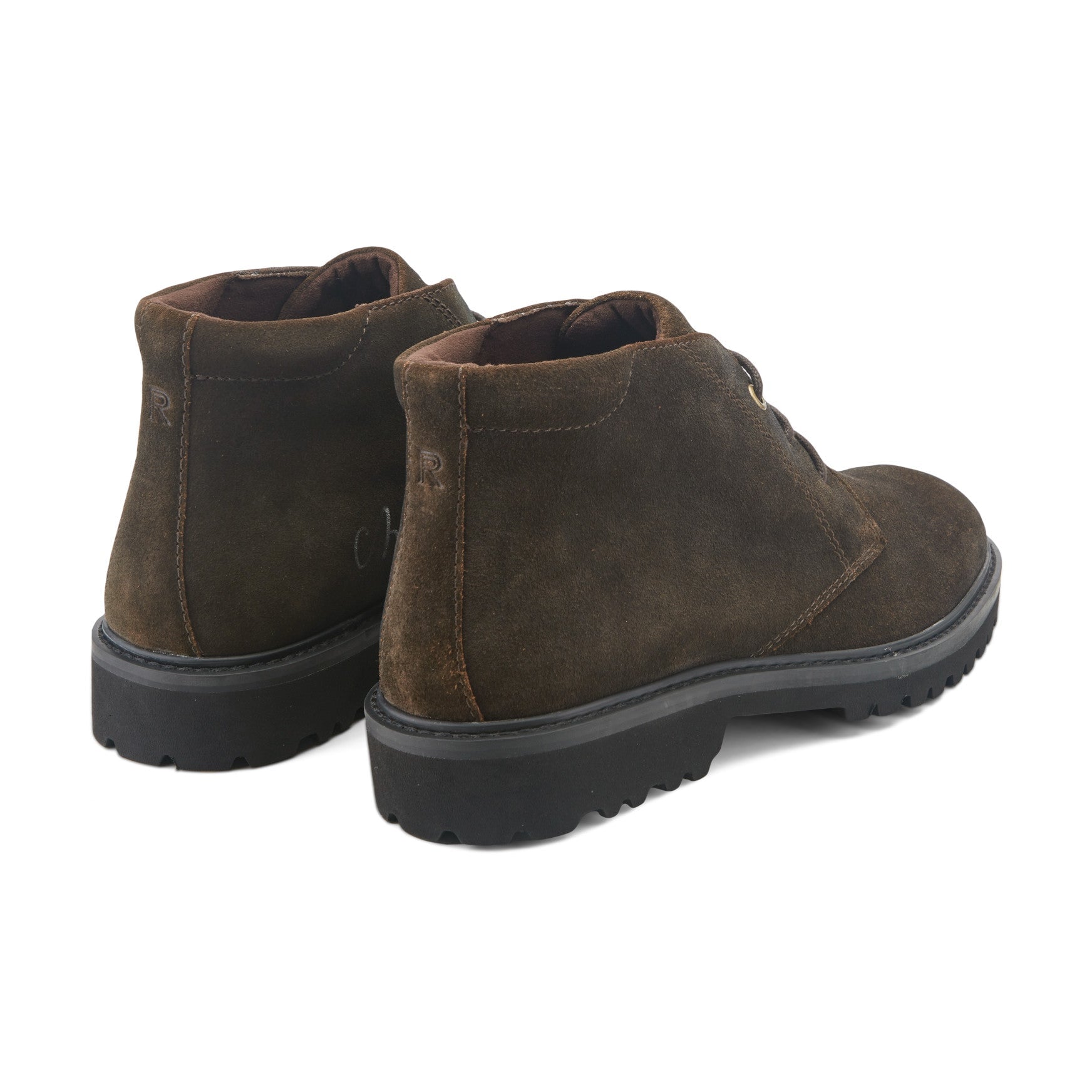 Rockport Merrick Men's Waterproof Leather Chukka Boots - Dark Brown Suede - View 3