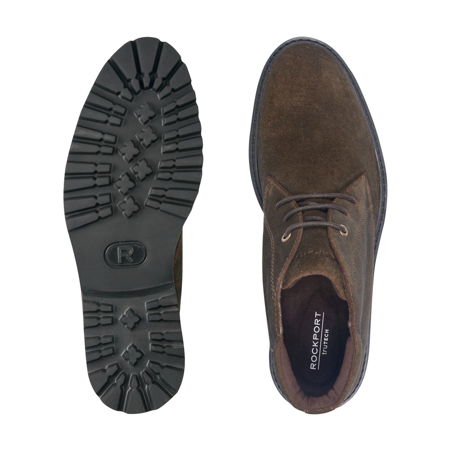Rockport Merrick Men's Waterproof Leather Chukka Boots - Dark Brown Suede - View 5