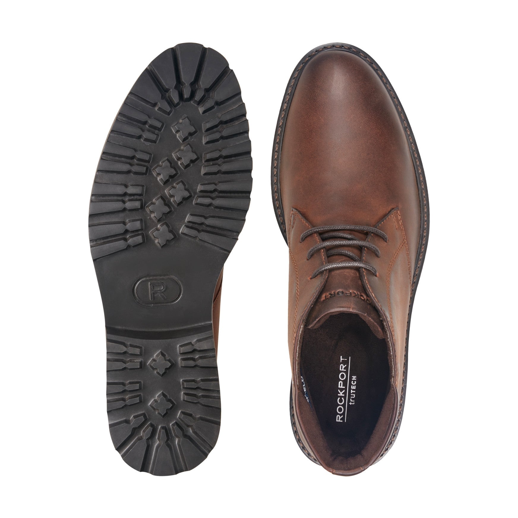 Rockport Merrick Men's Waterproof Leather Chukka Boots - Medium Brown Leather - View 5