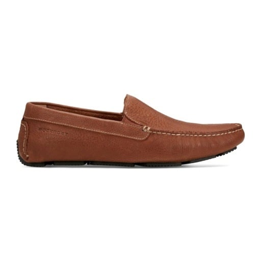 Rockport Rhyder Venetian Cushioned Comfort with Arch Support Men's Slip-On Tan Tumbled Leather 2