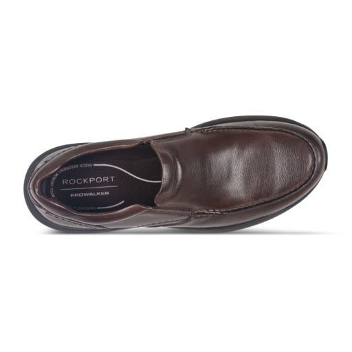 Rockport ProWalker Deleo Men's Slip On Walking Shoes - Dark Brown - View 5