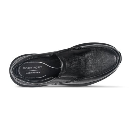 Rockport ProWalker Deleo Men's Slip On Walking Shoes - Black - View 5