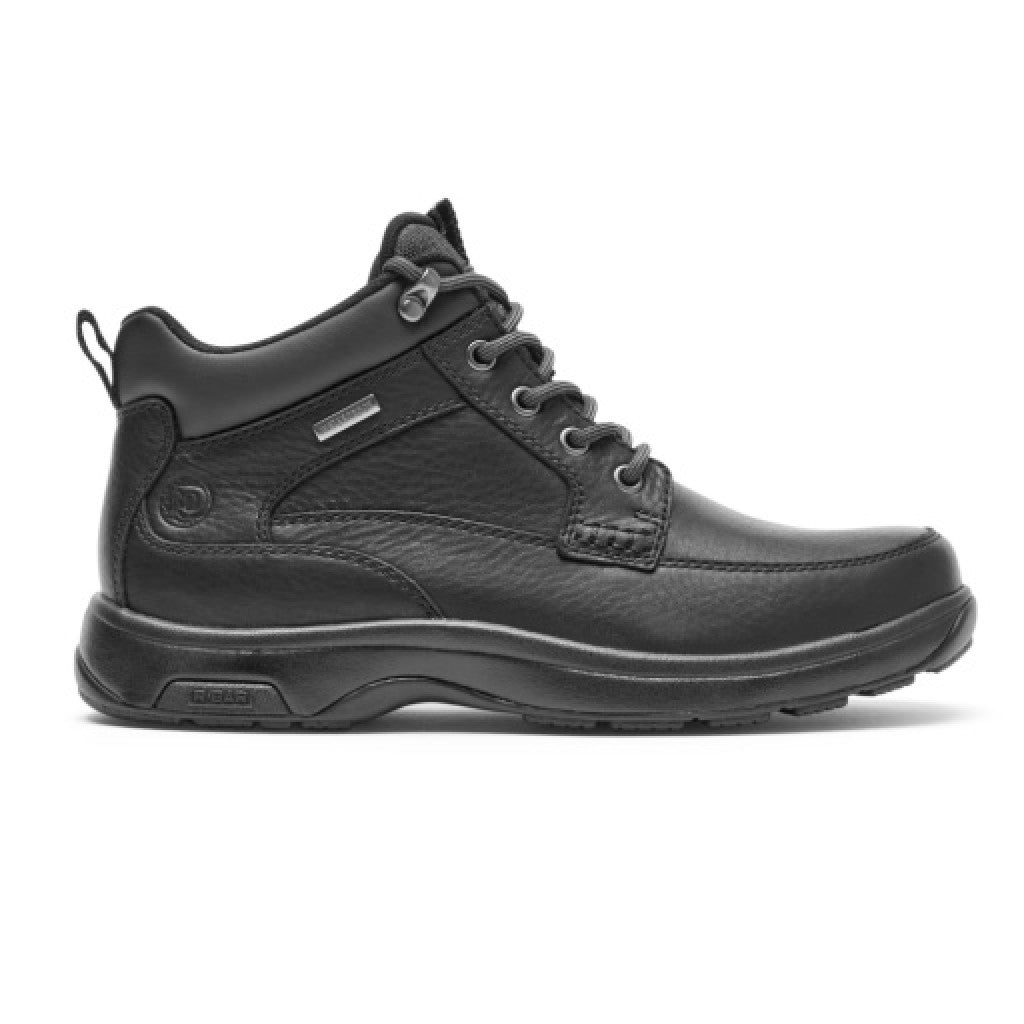 Rockport 8000 Waterproof Mid - Men's Boot (Comfort, Supportive, Cushioned) - Black Lea - 2