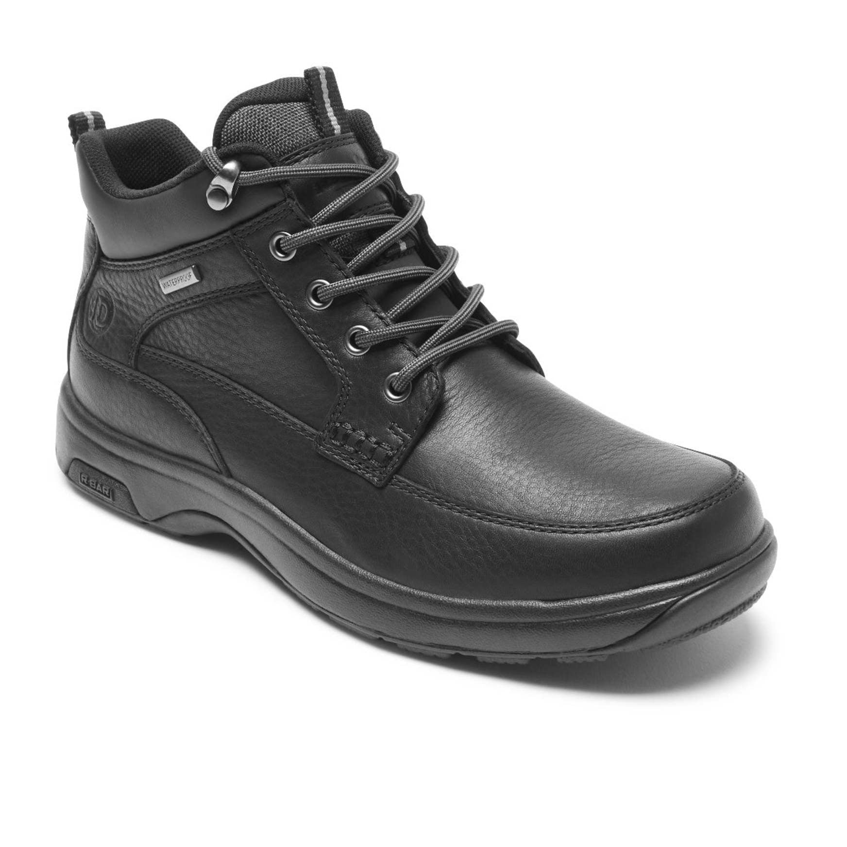 Rockport 8000 Waterproof Mid - Men's Boot (Comfort, Supportive, Cushioned) - Black Leather - 2