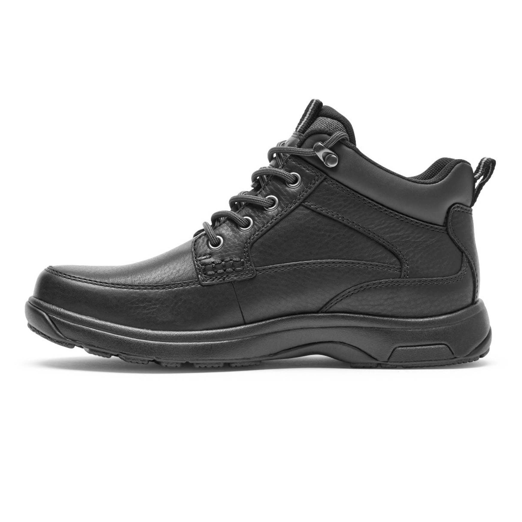 Rockport 8000 Waterproof Mid - Men's Boot (Comfort, Supportive, Cushioned) - Black Leather - 5
