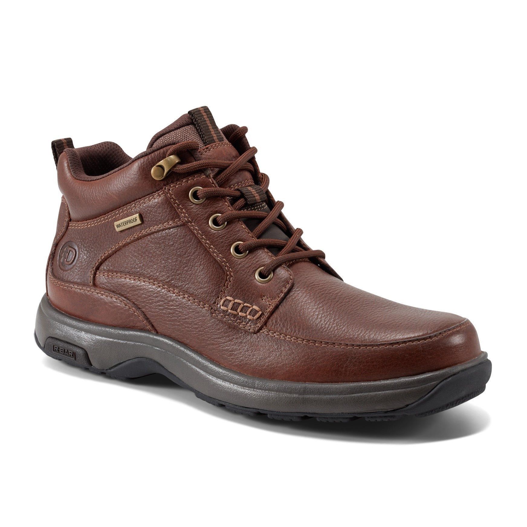 Rockport 8000 Waterproof Mid - Men's Boot (Comfort, Supportive, Cushioned) - Dark Brown Leather - 2