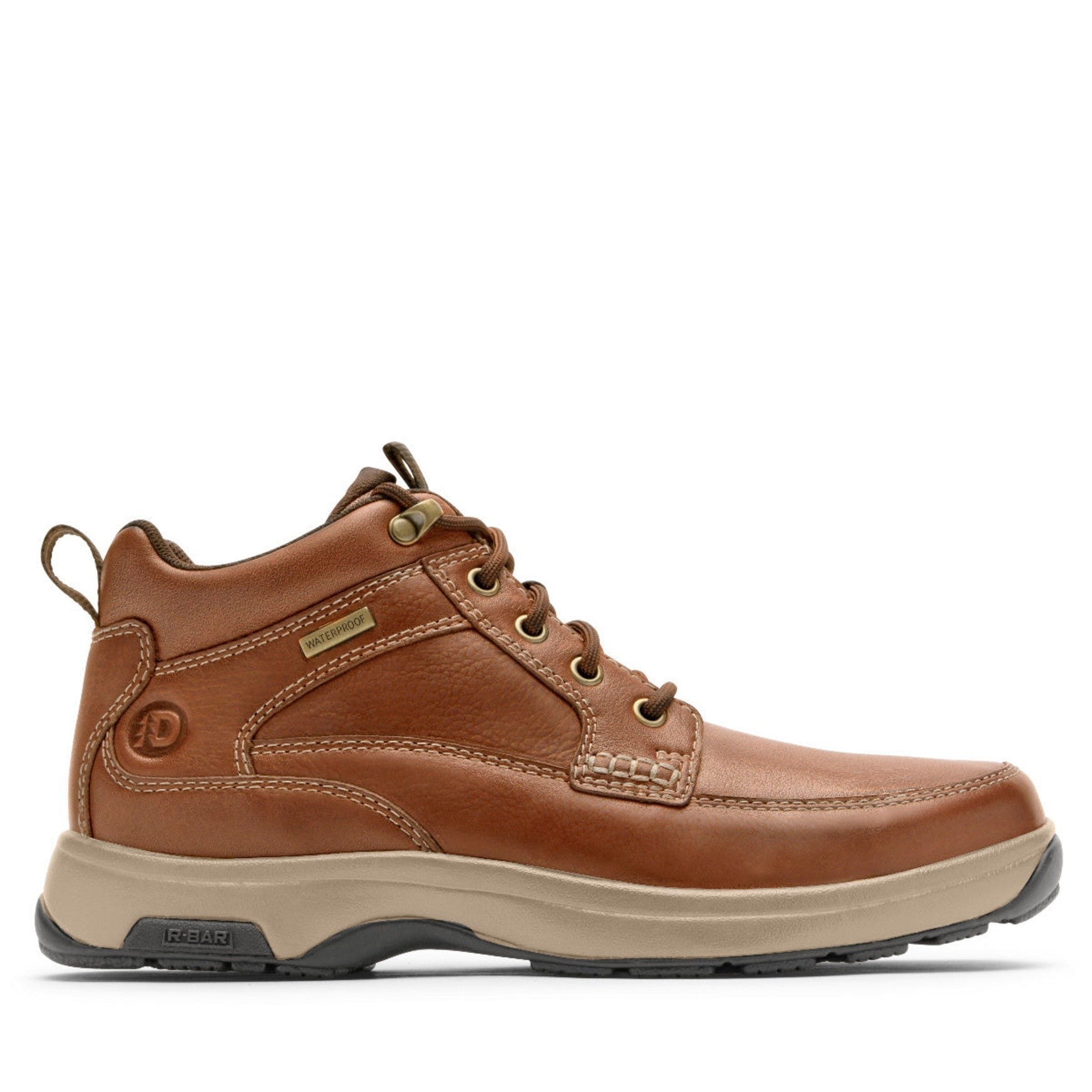 Rockport 8000 Waterproof Mid - Men's Boot (Comfort, Supportive, Cushioned) - Tan Leather - 1