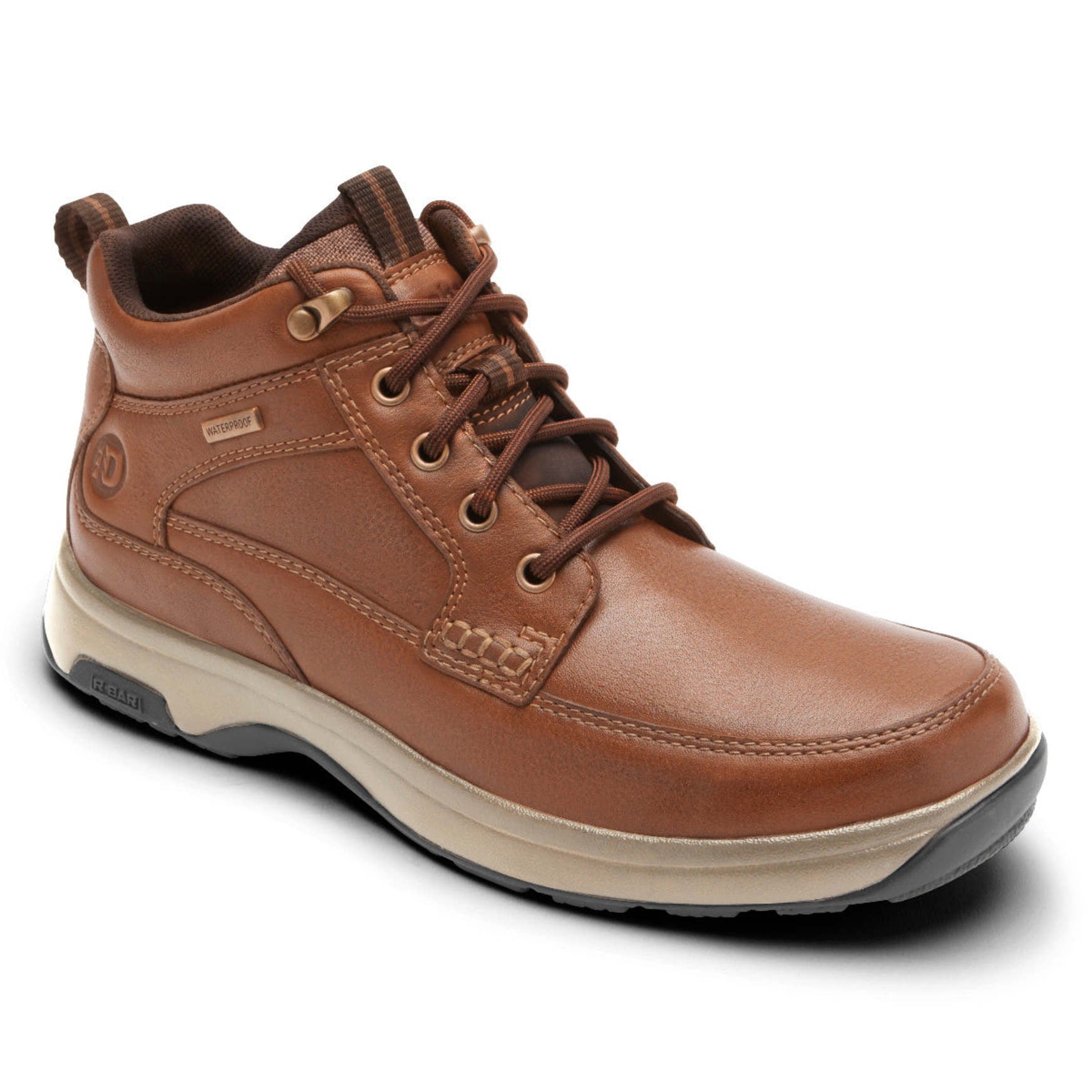 Rockport 8000 Waterproof Mid - Men's Boot (Comfort, Supportive, Cushioned) - Tan Leather - 2