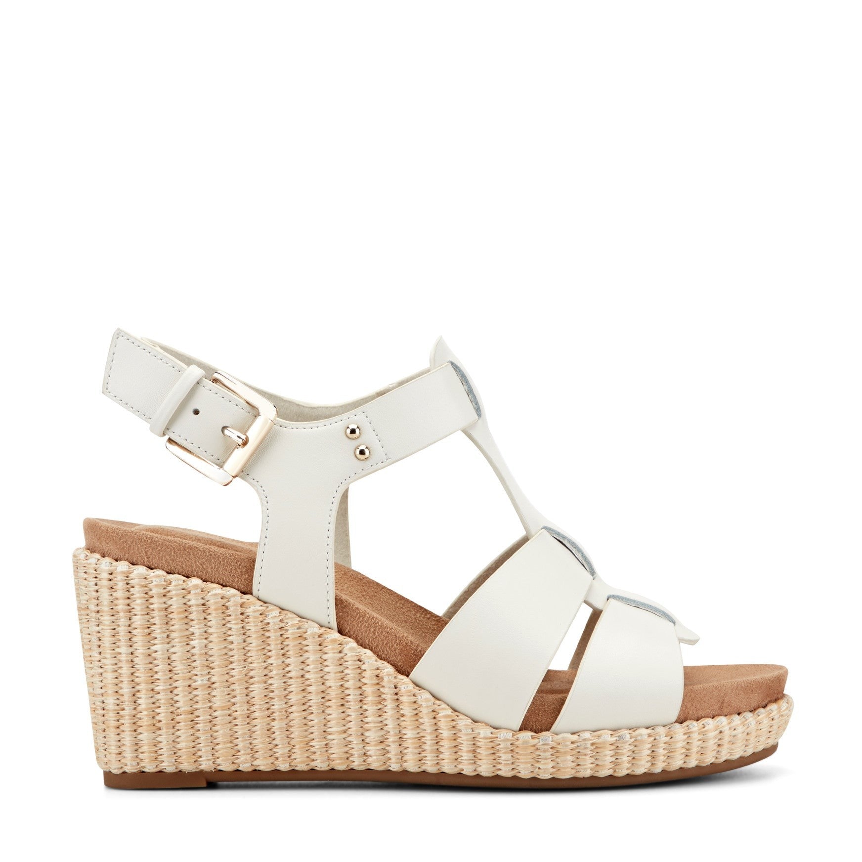 Rockport Belle Wedge Cushioned Arch Support Women's Wedge Sandal - Ivory - 1